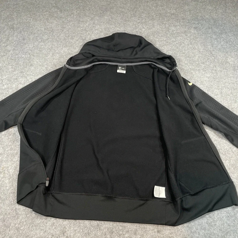 Nike Therma-Fit Mens Hoodie Sweatshirt L Black performance fabric